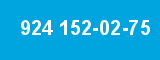 924 152-02-75 924 152-02-75